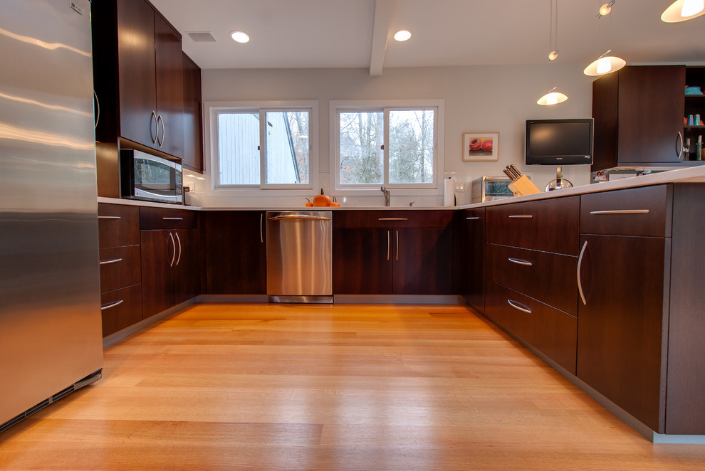 Contemporary Wenge Kitchen - Contemporary - Kitchen - New York - by New