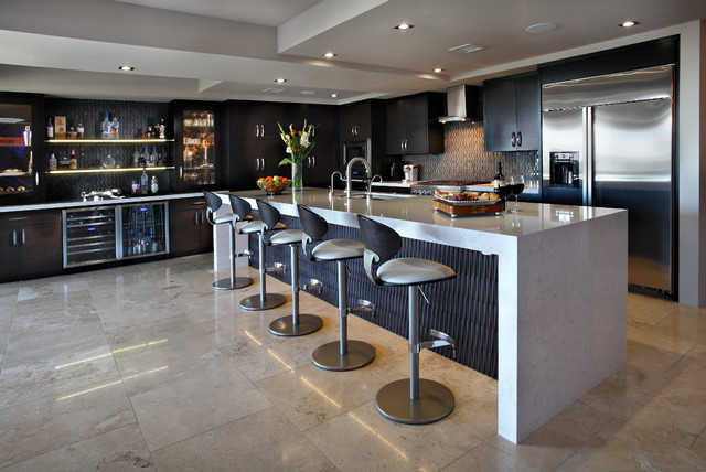 Luxurious Modern Penthouse Kitchen Concept - Gourmet Penthouse Kitchen Features