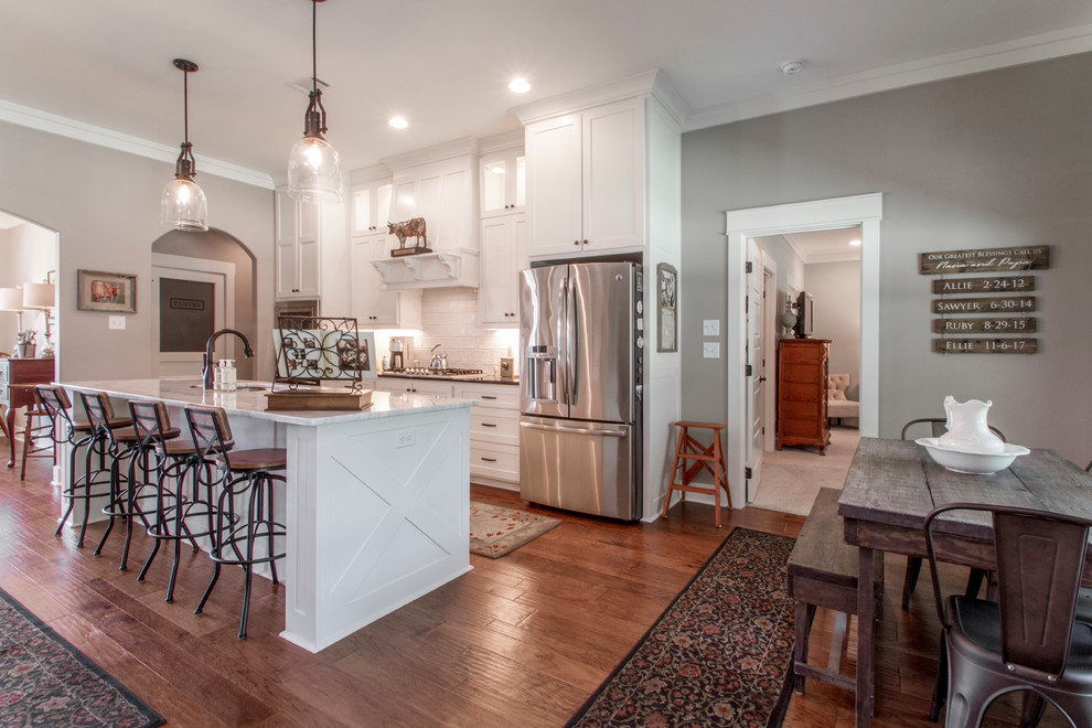Conway New Home Farmhouse Kitchen Little Rock by Hines Homes