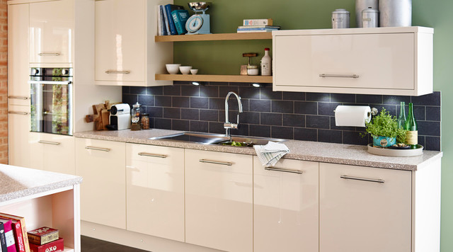 Cooke Lewis High Gloss Cream Kitchen Contemporary Hampshire Houzz Au Cooke Lewis High Gloss Cream Kitchen, Gloss Cream Kitchen Cupboards