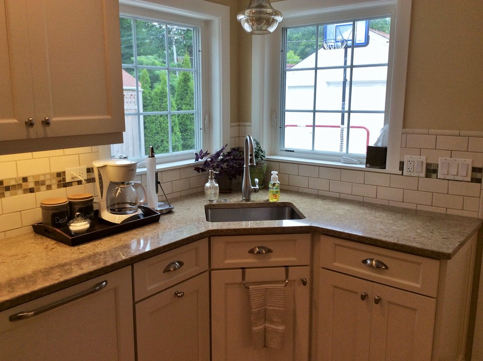 Corner Kitchen Sink Traditional Kitchen Chicago by Sheri's