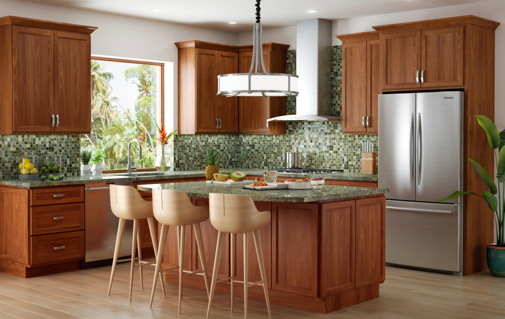 Cornerstone Framed Cabinets Custom Tropical Kitchen Seattle By Canyon Creek Cabinet Company