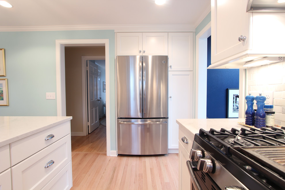 Counter Depth Refrigerator with Built in Pantry Transitional