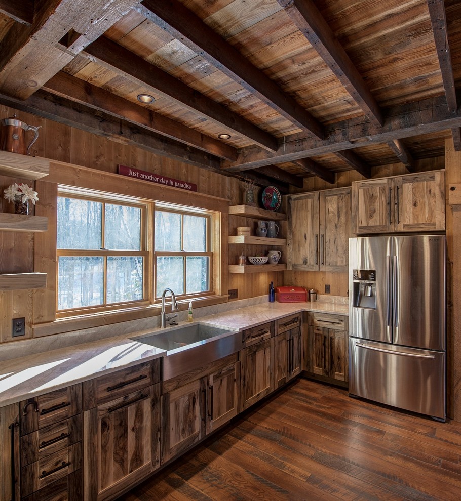 Cozy & Rustic Kitchen Rustic Kitchen Minneapolis by Lampert