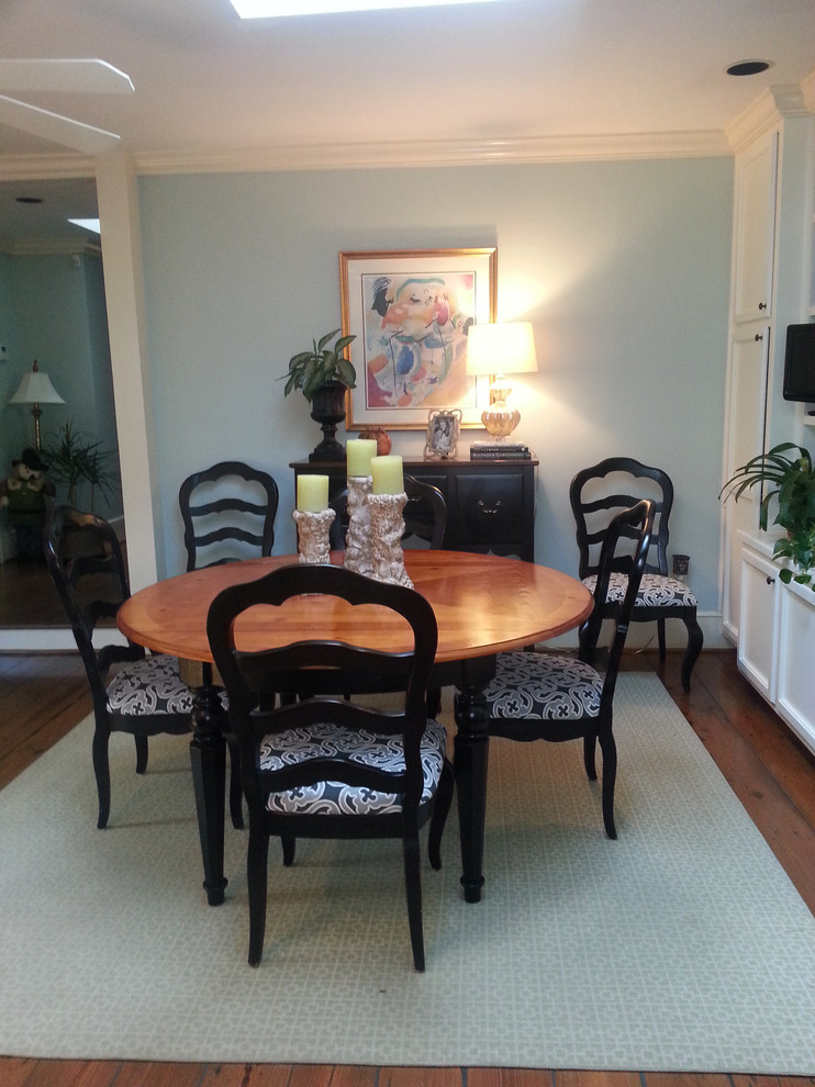This is an example of a medium sized traditional kitchen/dining room in Other.