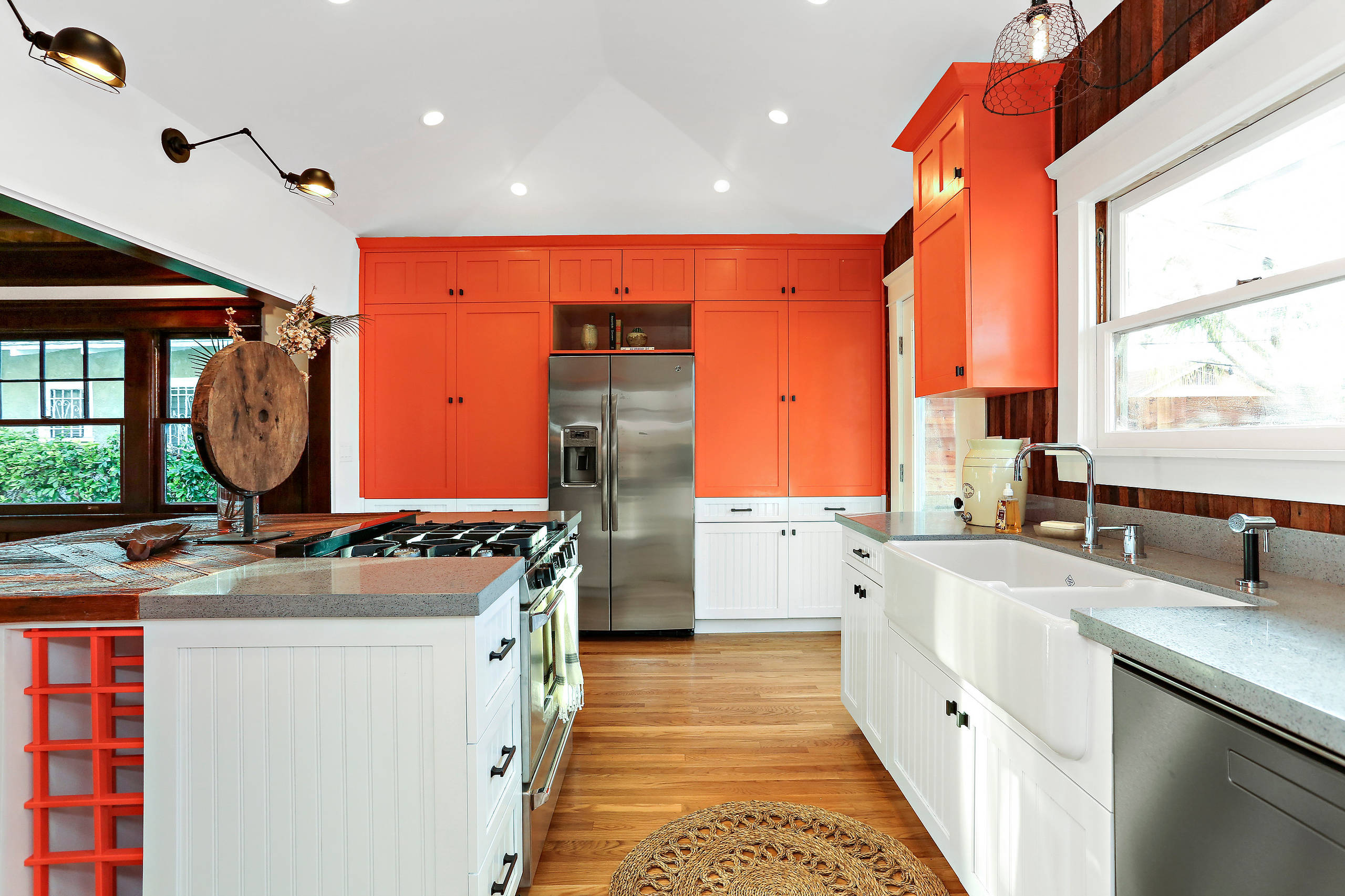 75 Kitchen With Orange Cabinets Ideas
