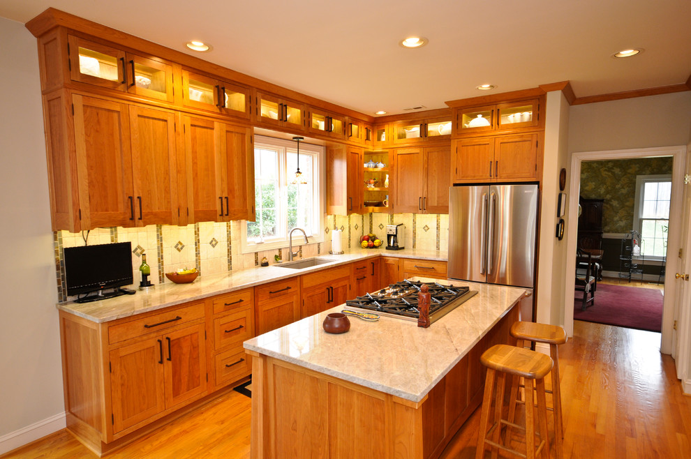 Craftsman Kitchen Dc Metro By Cherry Hill Custom Homes - Arts And Crafts Kitchen Cabinets Craftsman Kitchen Dc Metro By Cherry Hill Custom Homes - Arts And Crafts Kitchen Cabinets