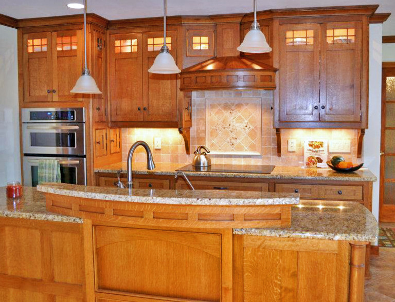 Craftsman Style Kitchen Traditional Kitchen Other By Kustom Home Design