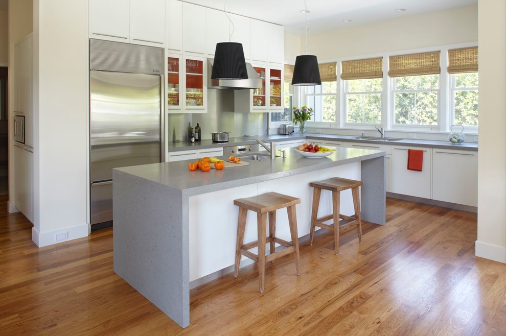 Trendy l-shaped kitchen photo in San Francisco