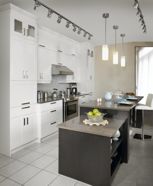 Cuisine en MDF Tonalité Contemporary Kitchen Montreal by