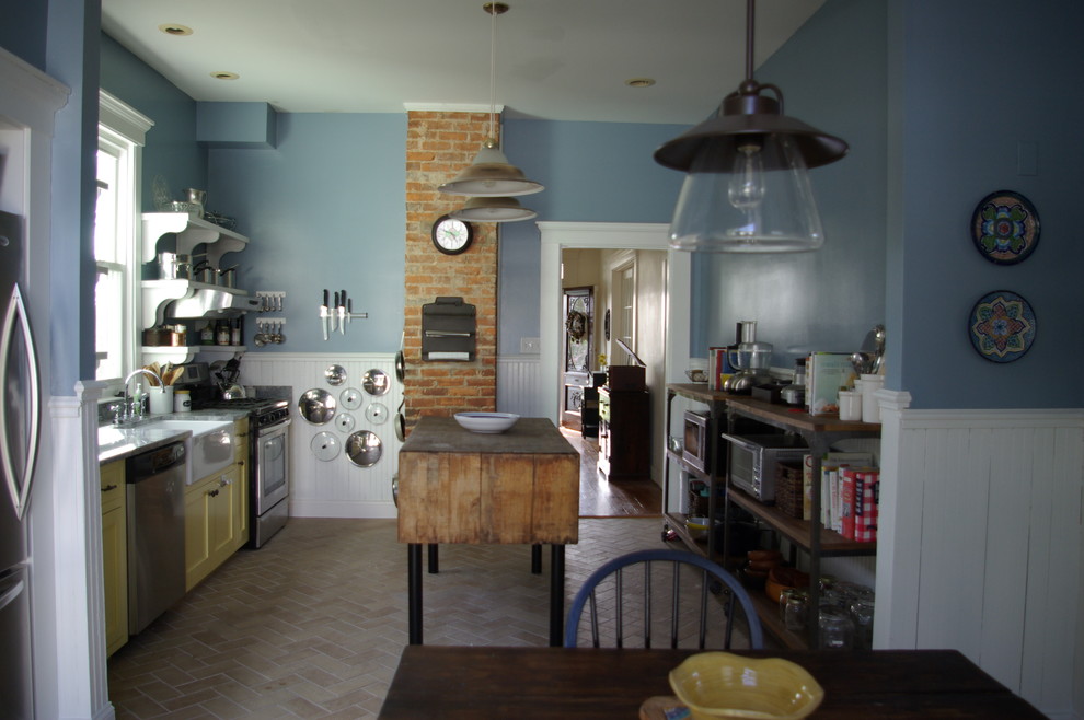 This is an example of a farmhouse kitchen in DC Metro.