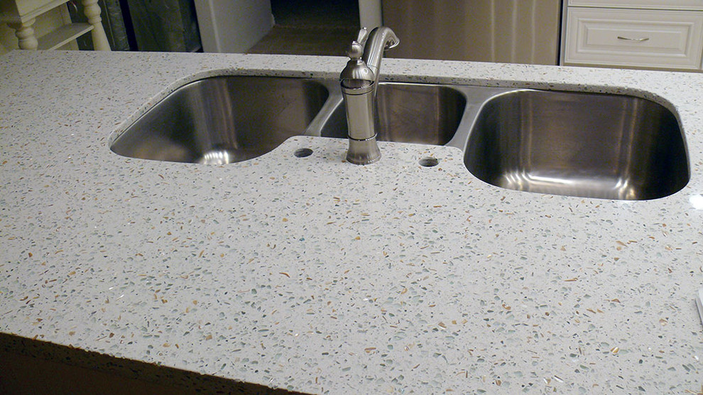 Curava Recycled Glass Traditional Kitchen Jacksonville By Empire Surfaces Houzz