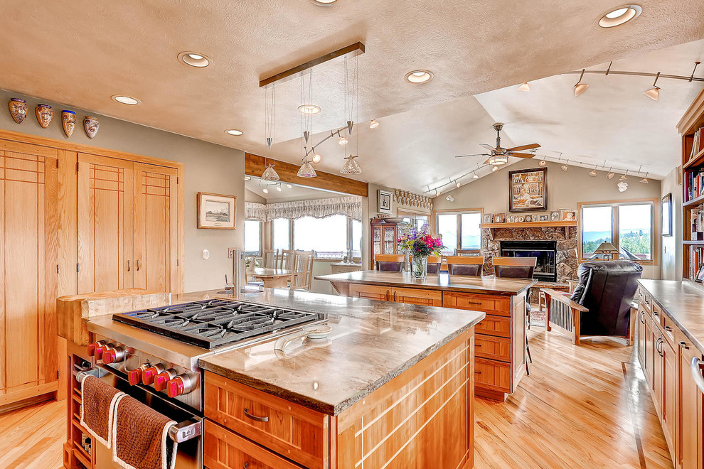 Custom Boulder Kitchen with Creative Amenities Craftsman Kitchen