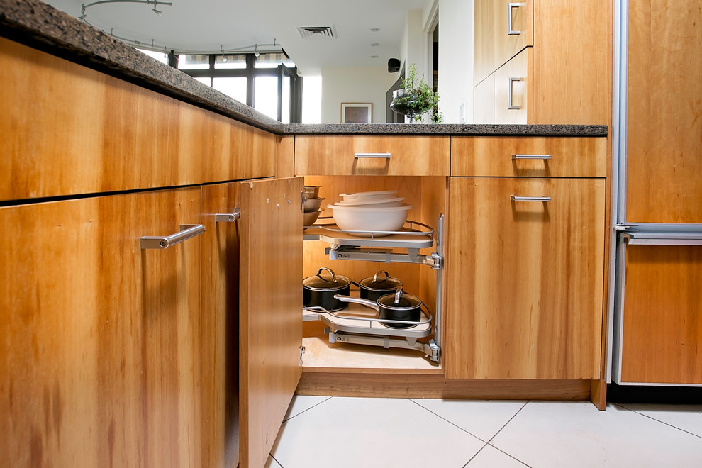 Custom Drawers & PullOut Systems Contemporary Kitchen New York by Nadler