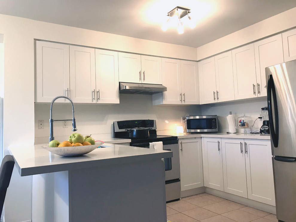 Custom refacing Modern Kitchen Toronto by Devix