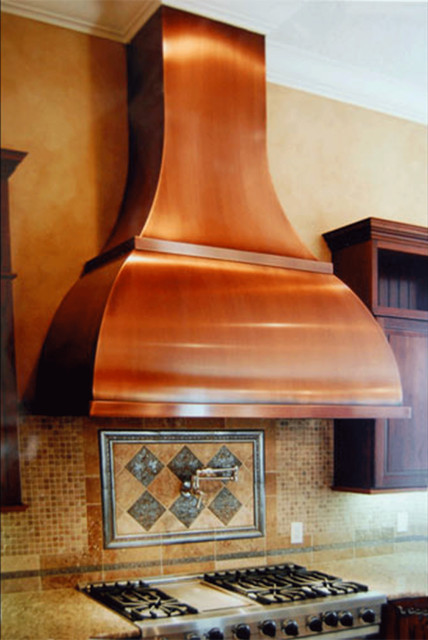 Brushed Copper Range Hood - Custom - Havens