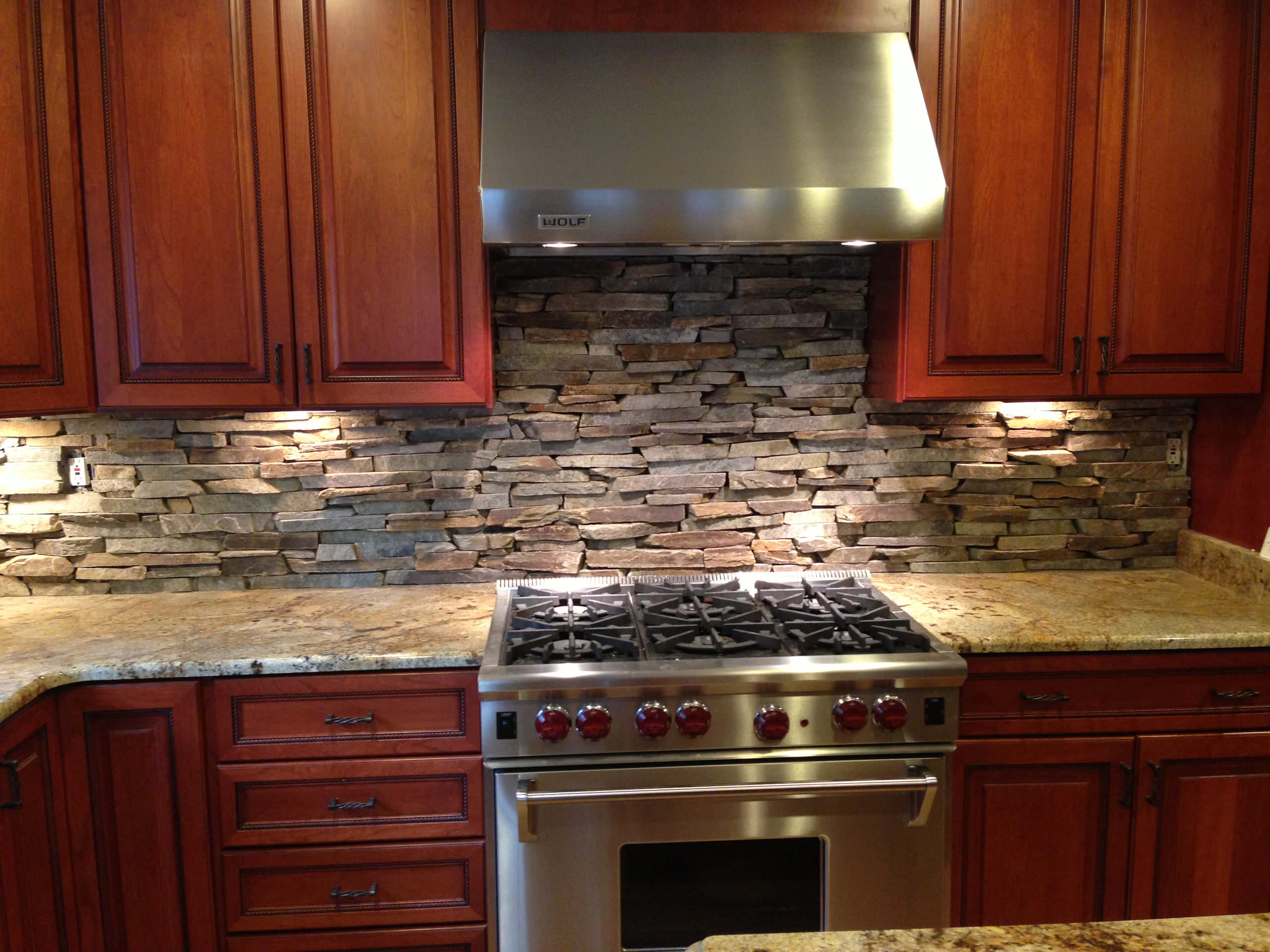 Natural Stone Backsplash Houzz