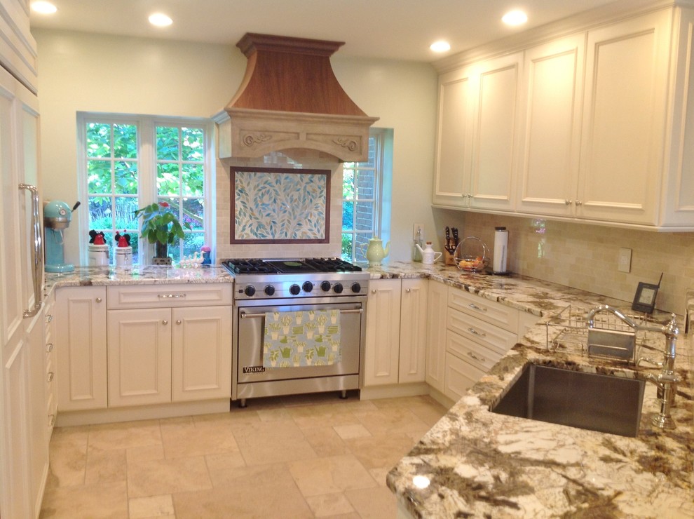 Custom Elmwood Kitchen Copenhagen Granite Tops Traditional Kitchen Boston By Carole Kitchen And Bath Design