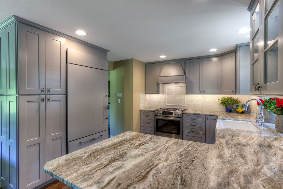 Custom Fridge Panels Traditional Kitchen Seattle by ctm Remodel