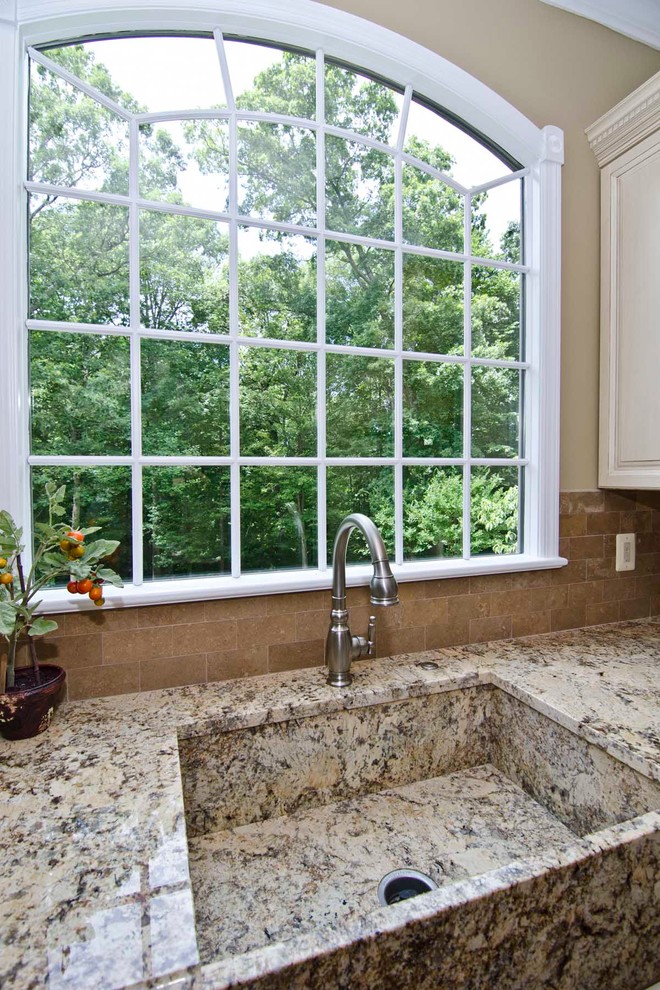 Custom Granite Sink Traditional Kitchen DC Metro by Euro Stone