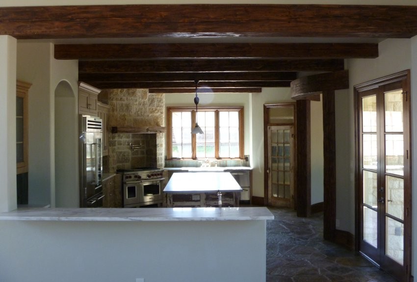 Custom home build with horse stables in Flower Mound, TX Rustic