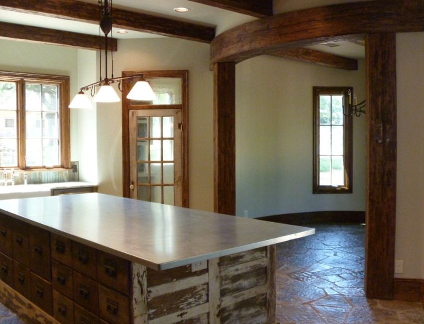 Custom home build with horse stables in Flower Mound, TX Rustic