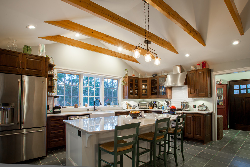 Custom Kitchen Addition onto 18th Century Farmhouse - Craftsman - Kitchen