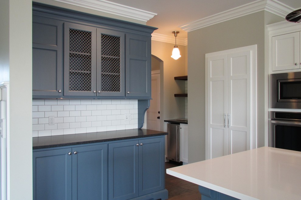 Custom Kitchen Featuring Klise Custom Wire Mesh Grilles