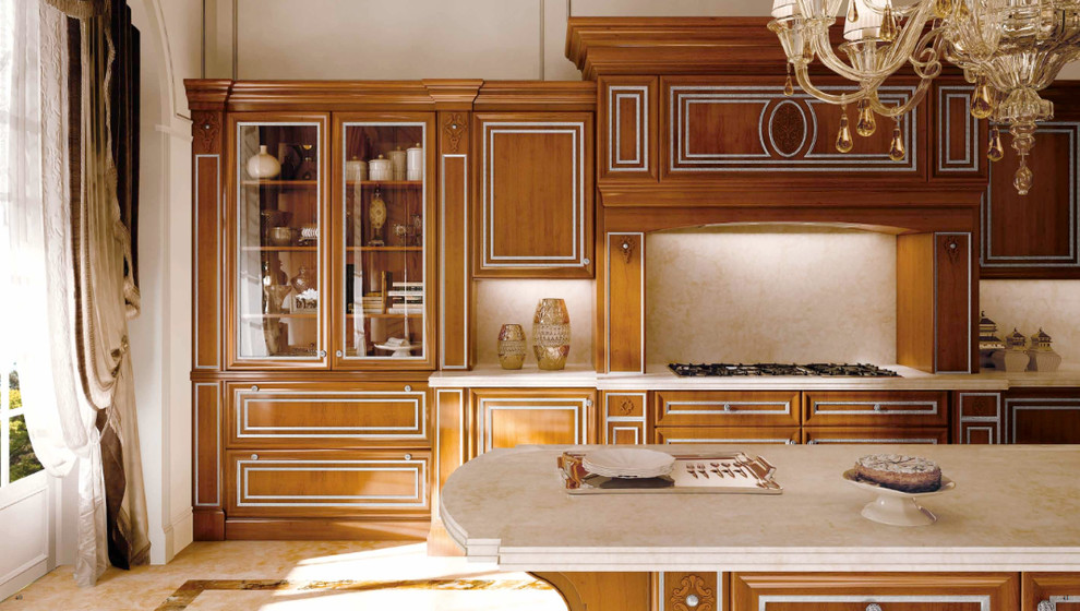 Custom Kitchen Cabinets MADE IN ITALY BY HAND - Traditional - Kitchen - Miami - by Door Factory ...