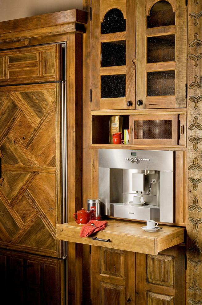 Custom Kitchen with Espresso Bar Eclectic Kitchen