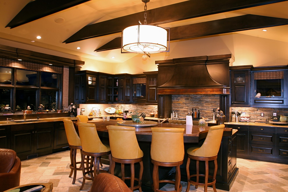 custom kitchen Traditional Kitchen Calgary by Sereda Interior