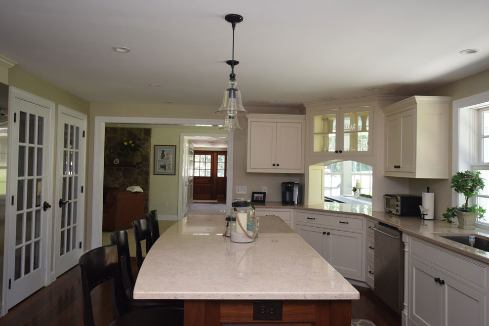 Custom kitchen with gourmet pass through to dining room Traditional