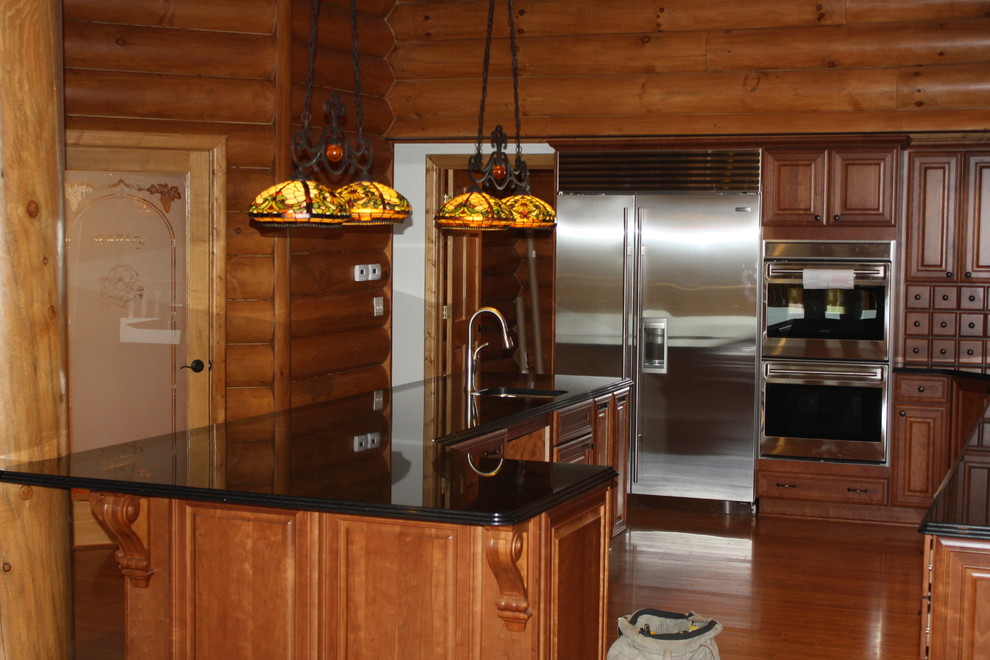 Custom Kitchen with Granite Counter Tops Transitional Kitchen