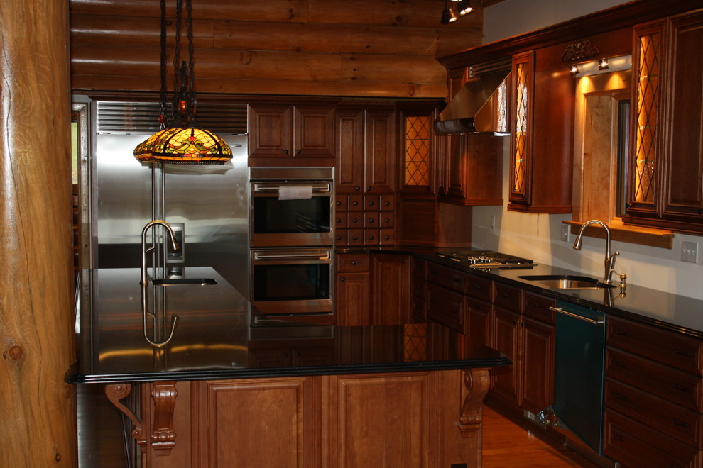 Custom Kitchen with Granite Counter Tops Transitional Kitchen