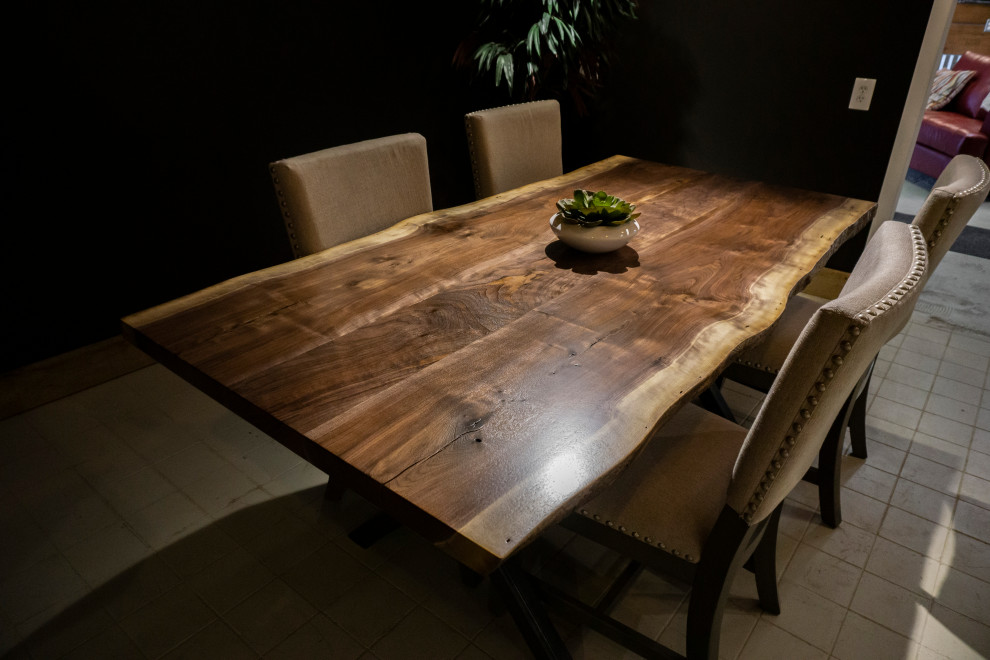 Custom Live Edge Dining Tables Modern Kitchen Seattle by WANE + FLITCH Houzz