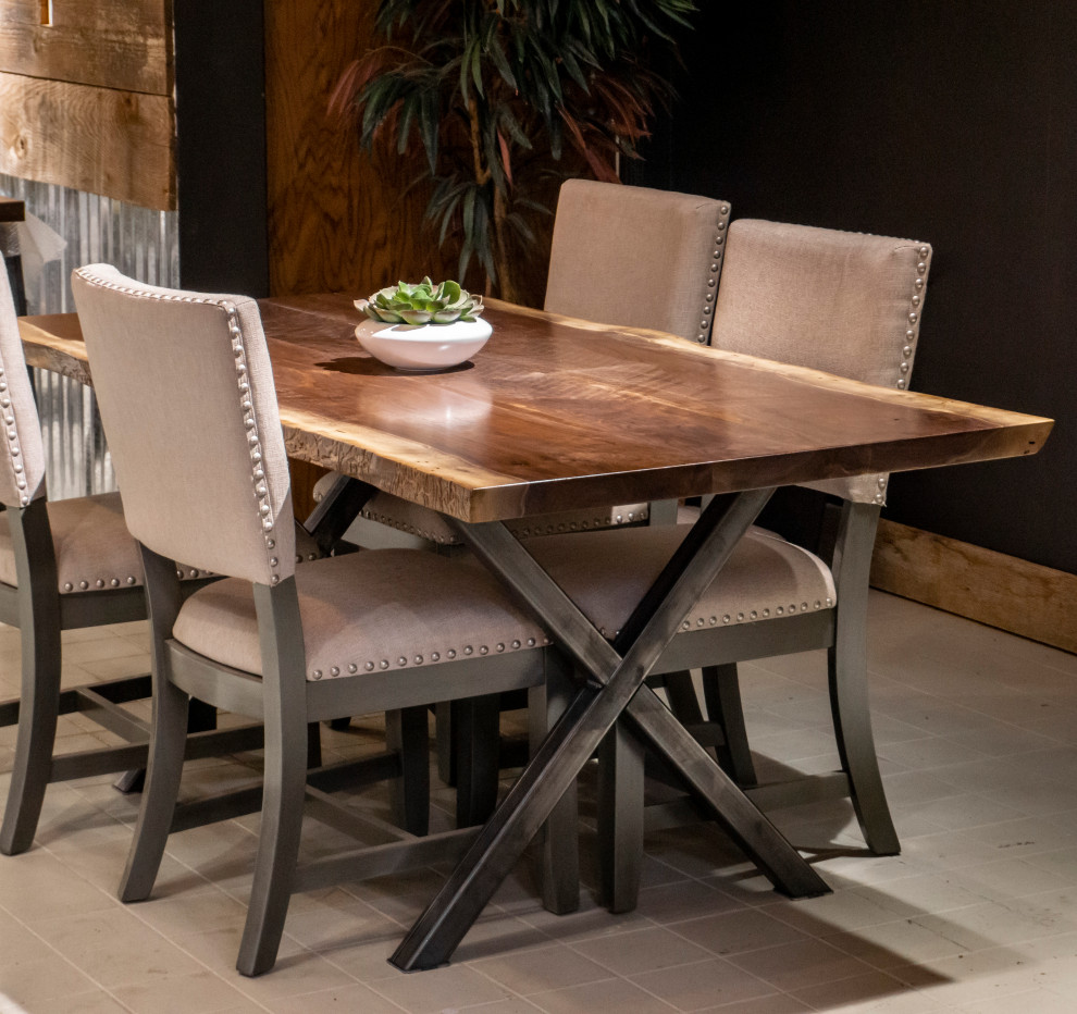 Custom Live Edge Dining Tables Modern Dining Room Seattle by
