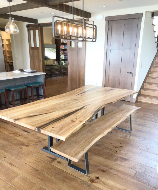 Custom Live Edge Dining Tables - Modern - Kitchen - Seattle - by WANE ...