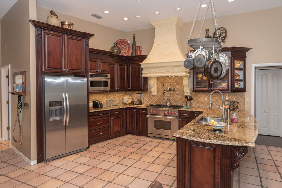 Custom Maple Cappuccino Craftsman Kitchen Tampa by