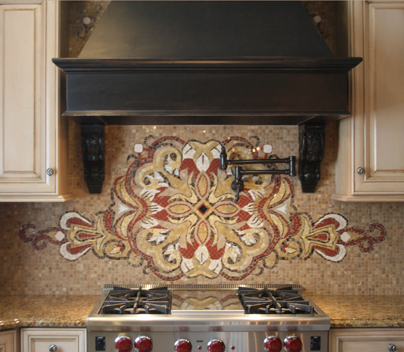 Marble Mosaic Backsplash Houzz