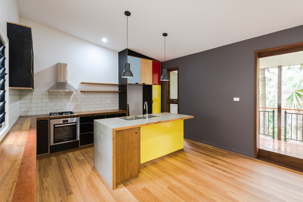 Custom Modern Home in Bushland Contemporary Kitchen Wollongong
