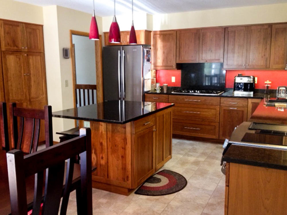 Custom natural finished Gummy Cherry with Cambria 'Edinborough