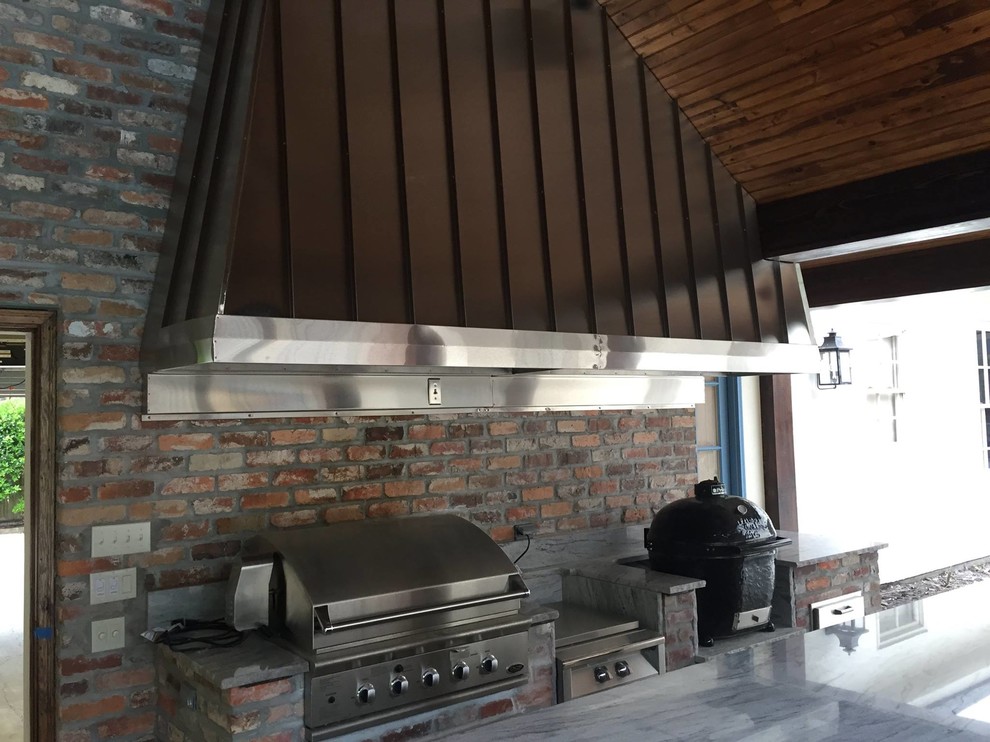 Custom Outdoor Grill hood Craftsman Kitchen by VentAHood Houzz