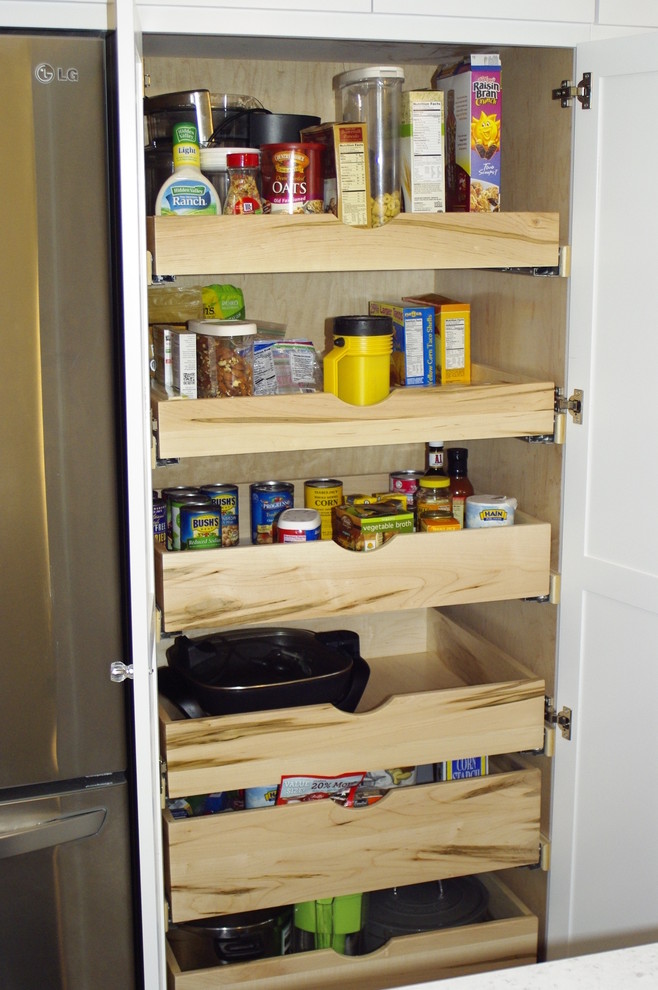 Custom Pull Out Pantry Cabinet - Contemporary - Kitchen - San Diego ...