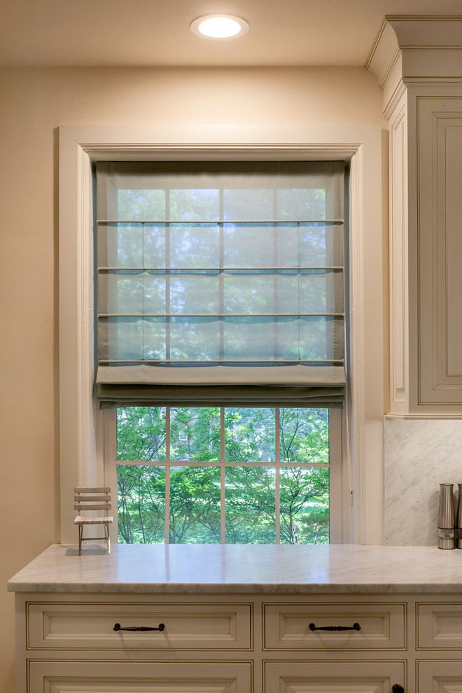 Custom roman shade for Kitchen Modern Kitchen Philadelphia by