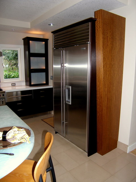 Custom Subzero Refrigerator End Panel Modern Kitchen Portland By Abode Design Houzz Uk - Kitchen Cabinet Refrigerator End Panels Custom Subzero Refrigerator End Panel Modern Kitchen Portland By Abode Design Houzz Uk - Kitchen Cabinet Refrigerator End Panels
