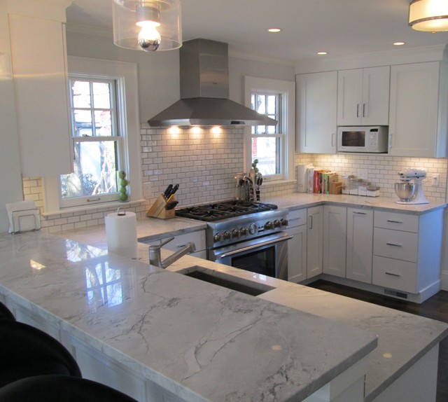 Custom White Kitchen, Winchester Flats Neighborhood Transitional