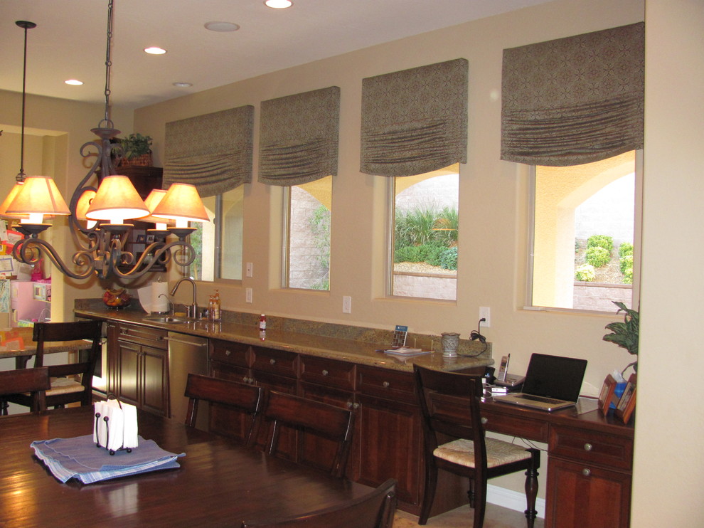 CUSTOM WINDOW TREATMENT Traditional Kitchen Las Vegas by My