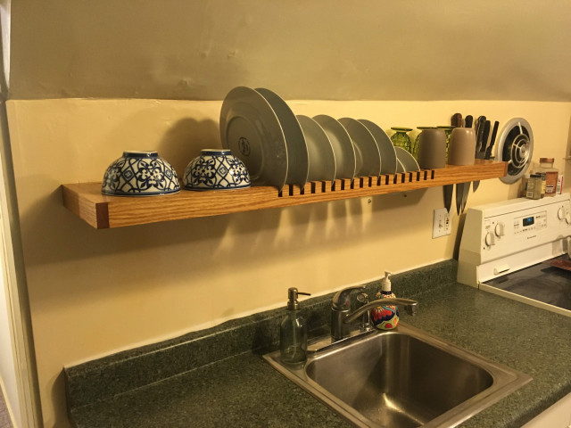 Custom Wood Dish Drying Rack - Kitchen - Portland - by Rose City Carpentry  and Remodeling