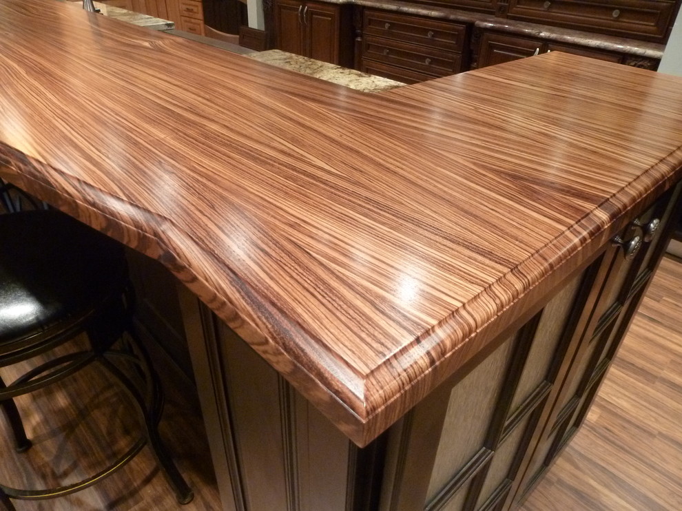 Custom Zebrawood countertop Kitchen Other by The Southside