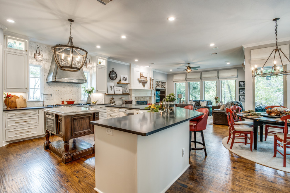 Dallas Suburb Classic Kitchen- before and after - Traditional - Kitchen ...